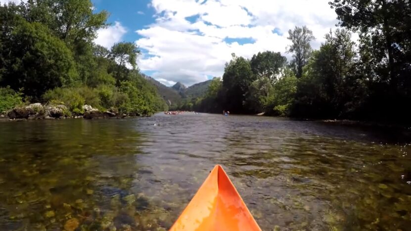 Kayaking in Sella River, Asturias